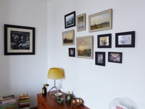 Picture wall ideas. Collage of pictures hung for Martyn in Seven Dials, Brighton